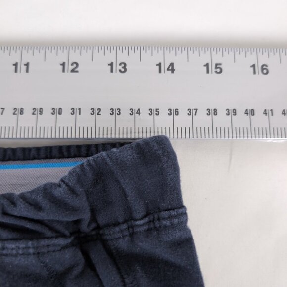 Mack Weldon Men's Blue Sweatpants Elastic Waist Drawstring Zipped Pocket, Medium - Picture 7 of 9